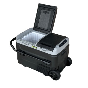 Frigider si congelator auto portabil cu roti 42.4 L, cu compresor, alimentare 12V/24V/220V, Bluetooth, control digital, -20°C +20°C EMD4x4 - Img 4
