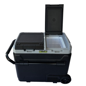 Frigider si congelator auto portabil cu roți 60 L, cu compresor, alimentare 12V/24V/220V, Bluetooth, control digital, -20°C +20°C, EMD4X4