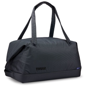 Geanta Thule Subterra Duffel, prezentând materialul rezistent la uzură.