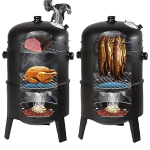 Grătar 3 în 1 cu afumătoare și termometru Curron SmokeHouse GM8000 MalTec