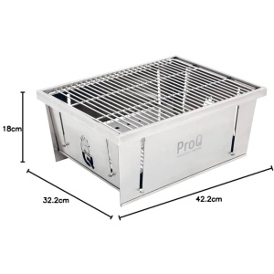 Grătar pliabil din inox 42x32 cm FlatDog ProQ