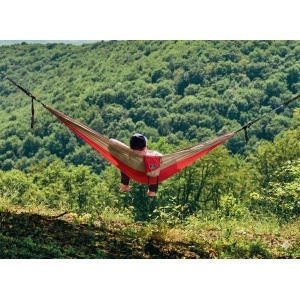 Hamac hikerjoy, nylon tip parașută 210T, capacitate 225 kg, burgundy hikerjoy