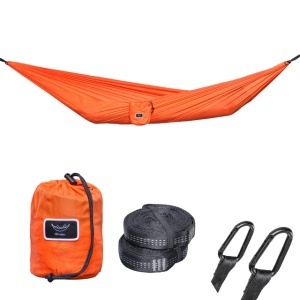Hamac hikerjoy PRO portocaliu, ripstop 70D, 300 kg, hikerjoy
