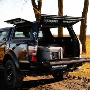 Hardtop din aluminiu Ford Ranger T6 / T7 / T8 (2012-2021) cu usi laterale din sticla Explore4x4
