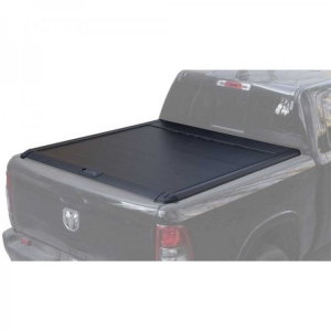 Rulou benă OFD montat pe un Dodge Ram 1500/2500 2019+, vedere din spate.