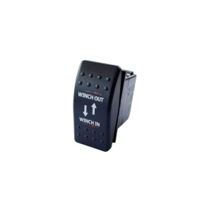 Întrerupător tip Carling pornit/oprit/pornit pentru troliu, universal 12V/24V, iluminare LED albastră, ORE4x4