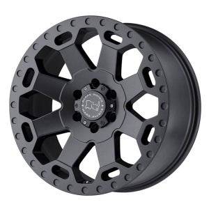 Jantă aliaj R17 8J 5x127 ET30 Jeep Wrangler JK Matte Gunmetal Black Rhino