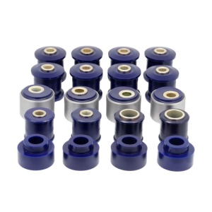 Kit Bucse Nissan Patrol Y60/Y61 2.8 Excentrice Poliuretan cu bucse caster metalice Albastre 80 ShA Speedmax