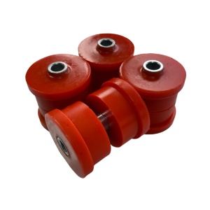 Kit bucse Suzuki Jimny (1998-2018) Excentrice Poliuretan Portocalii 75 ShA cu bucse caster metalice Elast-Pol