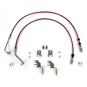 Kit furtunuri frână față HD pentru Jeep Wrangler JL / Gladiator JT (2018-prezent), lungime 36", lift 0-5", etrier cu un singur piston, Clayton Off Road - Img 2
