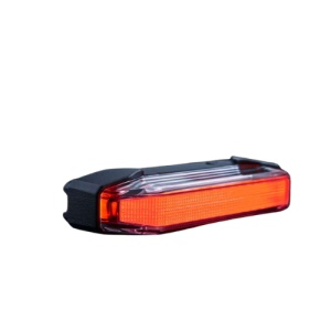 Lumina roșie de poziție Firefly See Me 102x42,5x23 mm, 2W / 1,5W, 10-48V, cablu 1 m, aluminiu negru, lentilă transparentă, LED roșu, rezistent la apă și praf (IP67), Strands