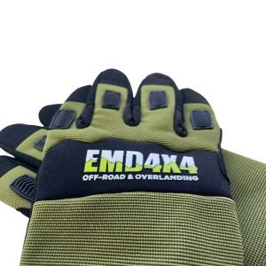 Mănuși cu protecții, verde-negru, M, Emd4x4 - Img 3