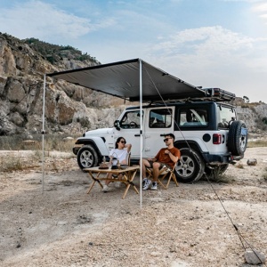 Marchiză 2.5 x 2.5 m cu carcasă din aluminiu, suport în formă de L, Wild Land