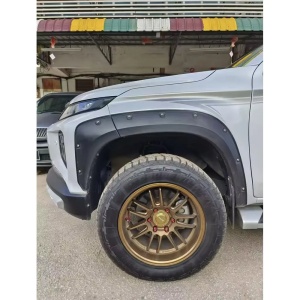 Overfendere Pocket Style pentru Mitsubishi L200 MR (2019-2023), negru satinat, ABS, OFD - Off Road Fabrication - Img 2