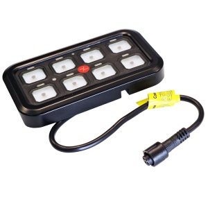 Panou de control universal cu 8 butoane pentru accesorii electrice 12V/24V, 1200W, ORE4x4 - Img 5