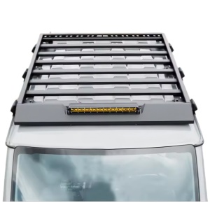 Portbagaj expediție Suzuki Jimny JB74 (2018-prezent) din aluminiu cu bară LED integrată, ORE4x4