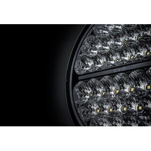 Proiector LED Siberia Night Ranger 7″, 80W, 6467 lm, rază 369m, 6000K, fascicul flood, lumină alb și chihlimbar, carcasă aluminiu negru, lentilă clar, suport inox, rezistent la apă și praf (IP67/IP69K), Strands