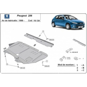 Scut auto metalic Peugeot
