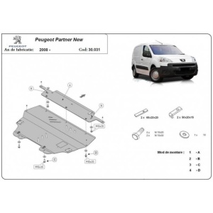 Scut auto metalic Peugeot