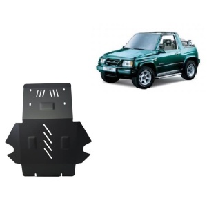 Scut auto Suzuki Vitara (1988-1999), protejează motorul și radiatorul, grosime de 3 mm, oțel, vopsit în câmp electrostatic