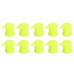 Set 10 capace piulițe roată cu indicator, 33 mm, galben neon, Mammooth