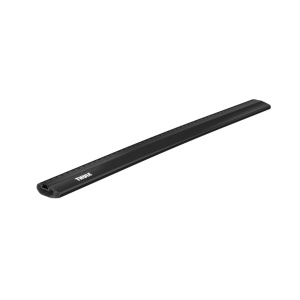 Vedere oblică a unei bare transversale Thule Evo Wingbar Edge Black destinată Dacia Bigster (2025+).
