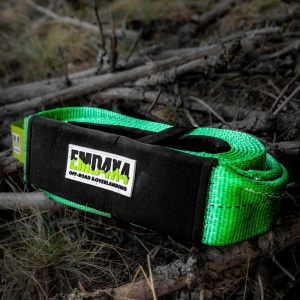 Șufă de copac pentru troliu 8t (8000kg) 3m x 50mm, cu husă de protecție, verde, EMD4X4 - Img 5