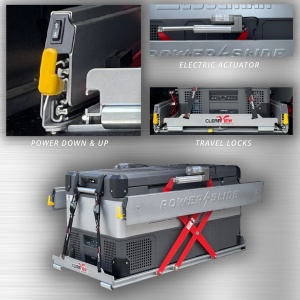 Suport culisant electric pentru frigider auto Clearview Power Slide M, universal, capacitate 180kg, Clearview