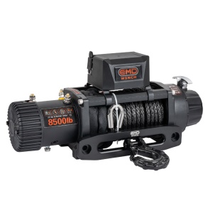 Troliu electric auto EMD Winch 8500lbs (3856kg), 12V, cablu sintetic, 24m, raport 150:1