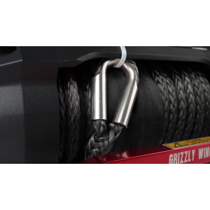 Troliu electric Grizzly Winch 13500lbs (6123kg) 12V cablu sintetic 25m Raport 150:1