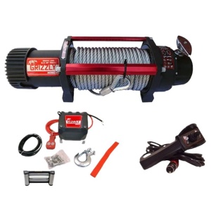 Troliu electric Grizzly Winch 9500lbs (4310KG) 12V cablu de otel 25m Raport 150:1