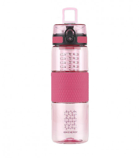 Sticla apa Uzspace Tritan, fara BPA cu capac 700ml roz