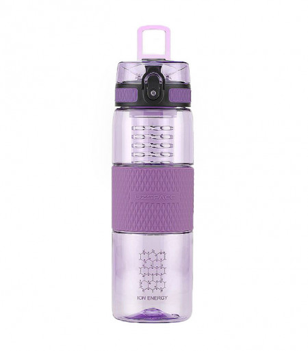 Sticla apa Uzspace Tritan, fara BPA cu capac 700ml violet