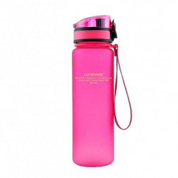 Sticla apa Uzspace Tritan fara BPA cu capac 1000ml roz