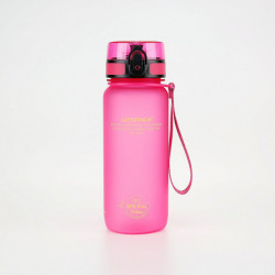 Sticla apa Uzspace Tritan, fara BPA cu capac 650ml roz