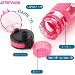 Sticla apa Uzspace Sport Tritan, fara BPA cu capac 800ml violet