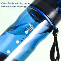 Sticla apa Tritan, fara BPA cu capac 700ml Albastru, Diller