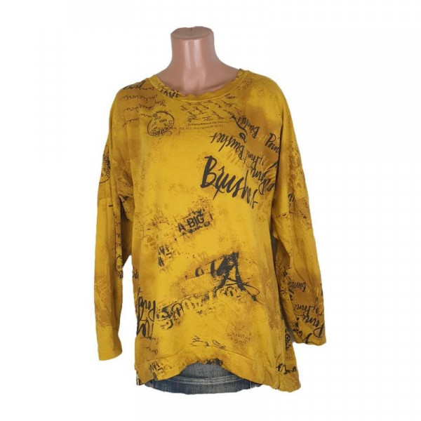 Bluza dama subtire culoare mustar marime XL