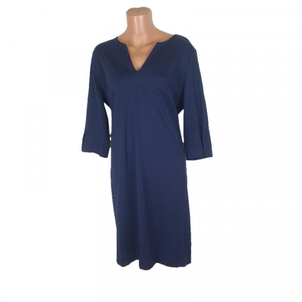 Rochie dama culoare albastru inchis bumbac organic stare nou