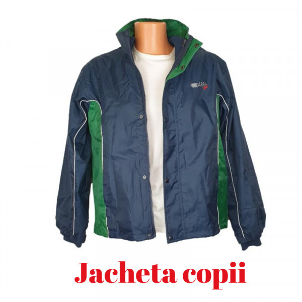 Jacheta copii 2in 1 bleumarin-verde