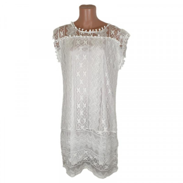 Rochie casual culoare alb