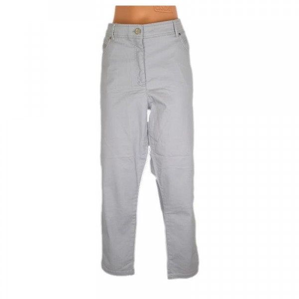 Pantaloni dama culoare alb marime 52