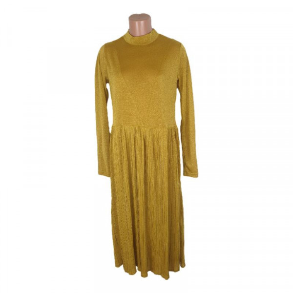 Rochie dama ocazii culoare aurie stare nou
