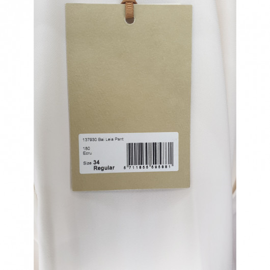 Pantalon dama culoare alb - Img 3