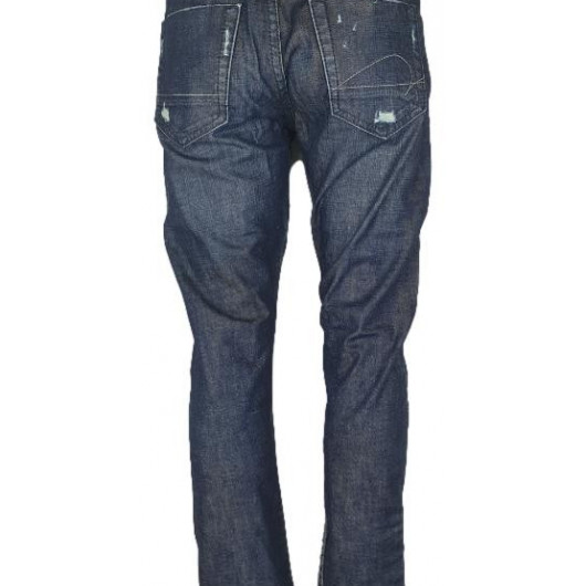 Blugi barbati culoare albastru marime S/M - Img 3