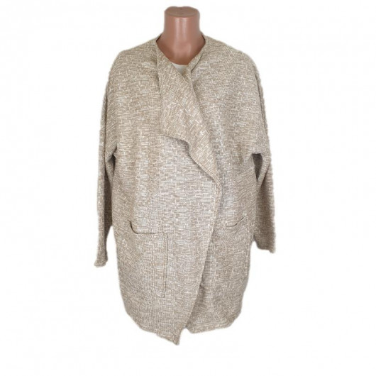 Cardigan dama culoare bej