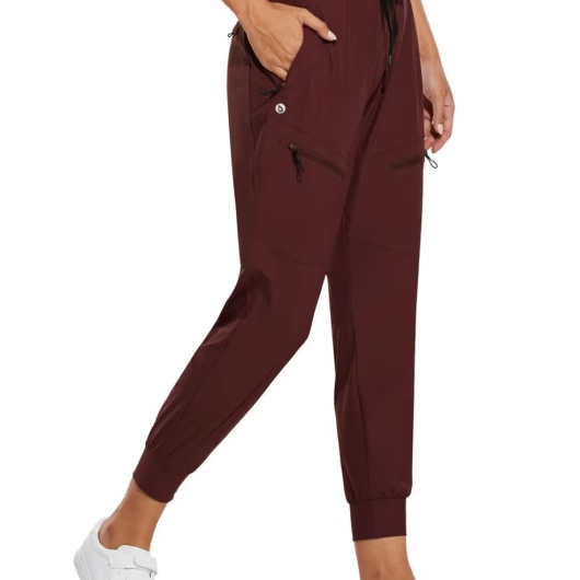 Pantaloni cargo de jogging pentru femei ușori, cu uscare rapidă Kaki XL
