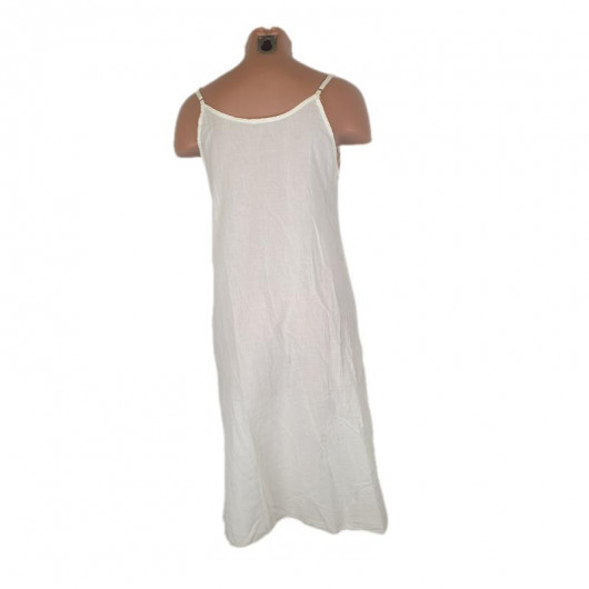 Rochie dama pentru plaja culore alb marime S stare nou - Img 3