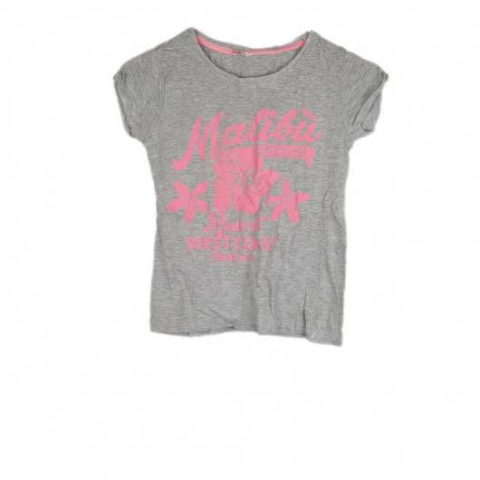Tricou fete culoare gri - Img 2