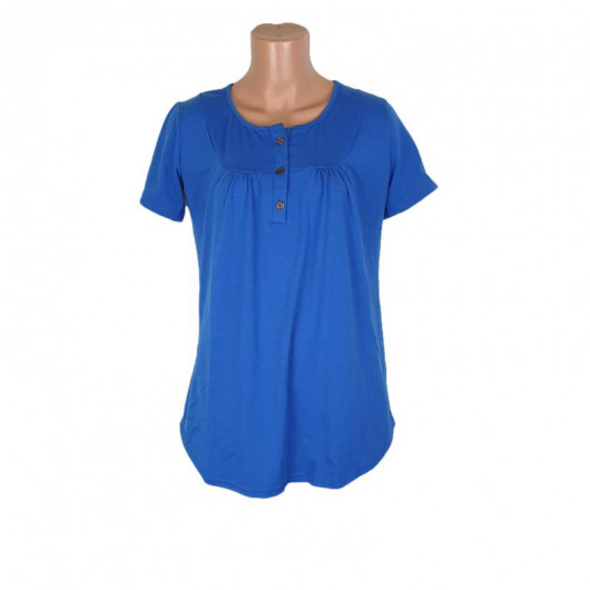 Bluza dama culoare albastru deschis - Img 1